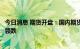 今日消息 期货开盘：国内期货夜盘开盘普遍下跌，能化板块领跌