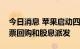 今日消息 苹果启动四部分债券发售以支持股票回购和股息派发