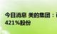 今日消息 美的集团：已耗资16.38亿元回购0.421%股份