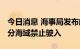 今日消息 海事局发布航行警告 南海、渤海部分海域禁止驶入