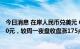 今日消息 在岸人民币兑美元 CNY北京时间23:30收报6.7500元，较周一夜盘收盘涨175点