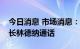 今日消息 市场消息：美国财长耶伦与德国财长林德纳通话