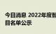 今日消息 2022年度智能制造标准应用试点项目名单公示