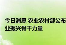 今日消息 农业农村部公布国家种业阵型企业名单加快打造种业振兴骨干力量