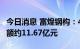 今日消息 富煌钢构：4-6月累计新签销售合同额约11.67亿元