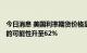 今日消息 美国利率期货价格显示的美联储9月加息75个基点的可能性升至62%