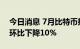 今日消息 7月比特币挖矿总收入近6亿美元，环比下降10%