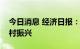 今日消息 经济日报：用好政策性金融助推乡村振兴