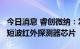 今日消息 睿创微纳：发布自主高灵敏InGaAs短波红外探测器芯片