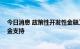 今日消息 政策性开发性金融工具持续落地 各地积极争取资金支持