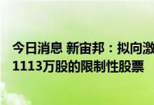 今日消息 新宙邦：拟向激励对象512人授予权益总计不超过1113万股的限制性股票