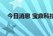 今日消息 宝鼎科技：重组上会 股票停牌