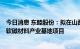 今日消息 东睦股份：拟在山西运城设子公司实施年产6万吨软磁材料产业基地项目