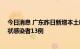 今日消息 广东昨日新增本土确诊病例24例，新增本土无症状感染者13例