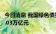 今日消息 我国绿色债券今年以来发行总和达1.03万亿元