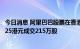 今日消息 阿里巴巴股票在香港市场通过大宗交易以每股89.525港元成交215万股