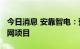 今日消息 安靠智电：预中标3518万元南方电网项目