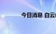 今日消息 白云山低开3.66%