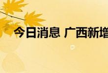 今日消息 广西新增本土无症状感染者5例