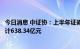 今日消息 中证协：上半年证券公司承销民营企业公司债券合计638.34亿元