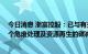 今日消息 浙富控股：已与有关碳咨询团队接洽 着手开发整个危废处理及资源再生的碳减排的核准