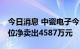 今日消息 中瓷电子今日跌停  3家机构专用席位净卖出4587万元