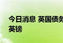 今日消息 英国债务和福利成本将激增500亿英镑