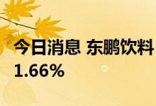 今日消息 东鹏饮料：上半年净利润同比增长11.66%