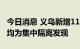 今日消息 义乌新增11例新冠病毒阳性感染者 均为集中隔离发现