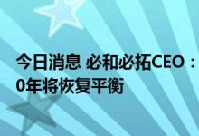 今日消息 必和必拓CEO：铜短期内供应过剩，但铜市到2030年将恢复平衡