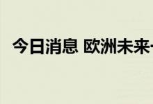 今日消息 欧洲未来一年煤炭期货上涨4.9%