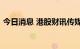 今日消息 港股财讯传媒涨幅收窄至20%以内