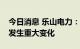 今日消息 乐山电力：主营业务及生产经营未发生重大变化