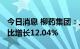 今日消息 柳药集团：上半年净利3.69亿元 同比增长12.04%