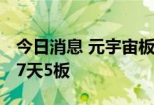 今日消息 元宇宙板块震荡回暖 国光电器收获7天5板