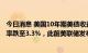 今日消息 美国10年期美债收益率跌至2.909%，两年期收益率跌至3.3%，此前美联储发布会议纪要