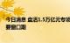 今日消息 盘活1.5万亿元专项债债务限额空间三季度或为重要窗口期