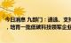 今日消息 九部门：遴选、支持500家左右低碳科技创新企业，培育一批低碳科技领军企业