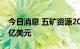 今日消息 五矿资源2022年上半年营收14.08亿美元