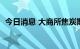 今日消息 大商所焦炭期货主力合约大跌4%