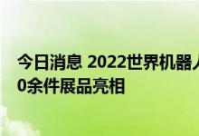 今日消息 2022世界机器人大会拉开帷幕 130余家企业携500余件展品亮相