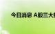 今日消息 A股三大指数开盘涨跌不一