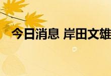 今日消息 岸田文雄取消访问突尼斯的行程