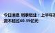 今日消息 明泰铝业：上半年净利同比增长29.19% 拟定增募资不超过40.35亿元