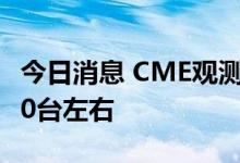 今日消息 CME观测：8月挖掘机国内销量9000台左右