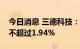 今日消息 三德科技：陈开和及朱宇宙拟减持不超过1.94%