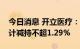 今日消息 开立医疗：黄奕波等三位股东拟合计减持不超1.29%