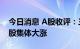 今日消息 A股收评：三大指数窄幅震荡 资源股集体大涨