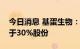 今日消息 基蛋生物：终止收购巨星医疗不少于30%股份