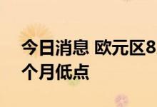 今日消息 欧元区8月制造业PMI初值降至26个月低点